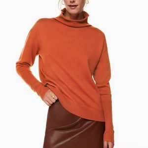 Aritzia Cyprie Sweater 100% Merino wool mock-neck sweater NWT